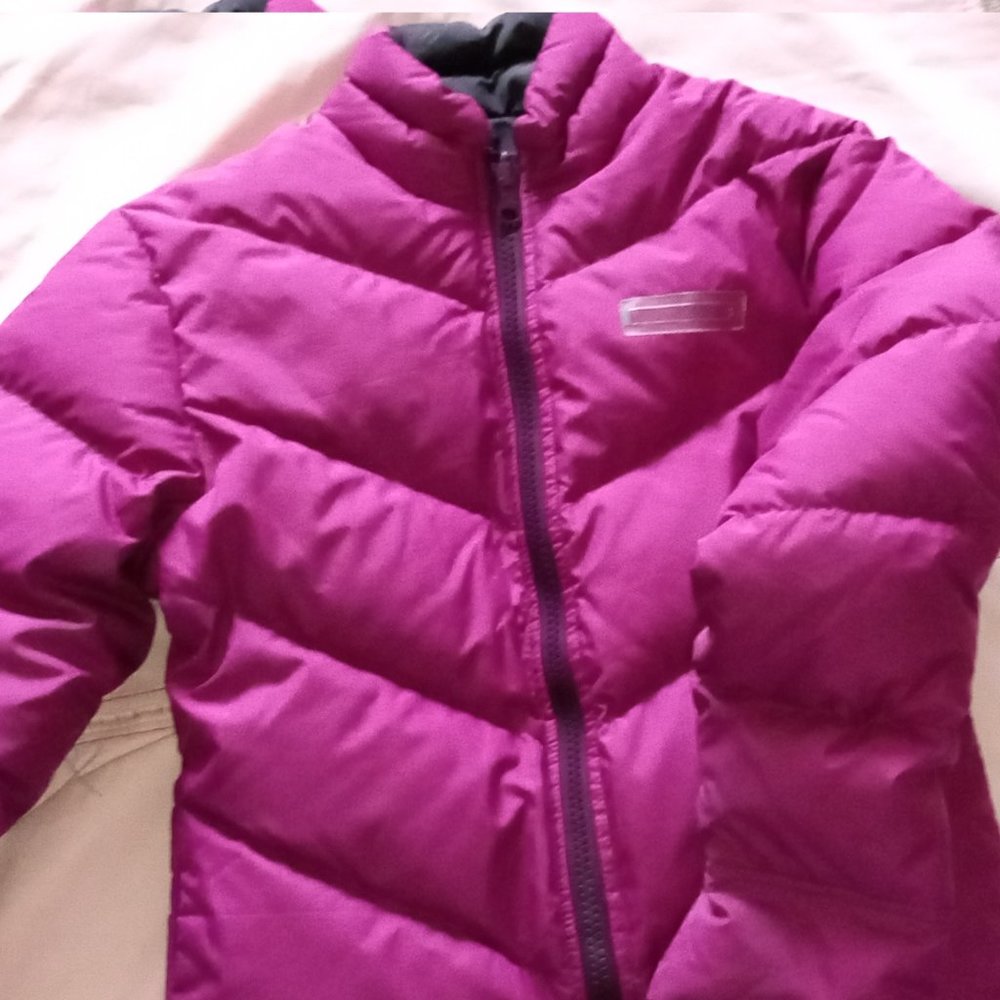 Girls or Slim Women Down Jacket Dark Pink